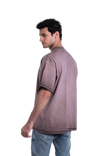 Glory Of God oversized t-shirt - Faded Brown