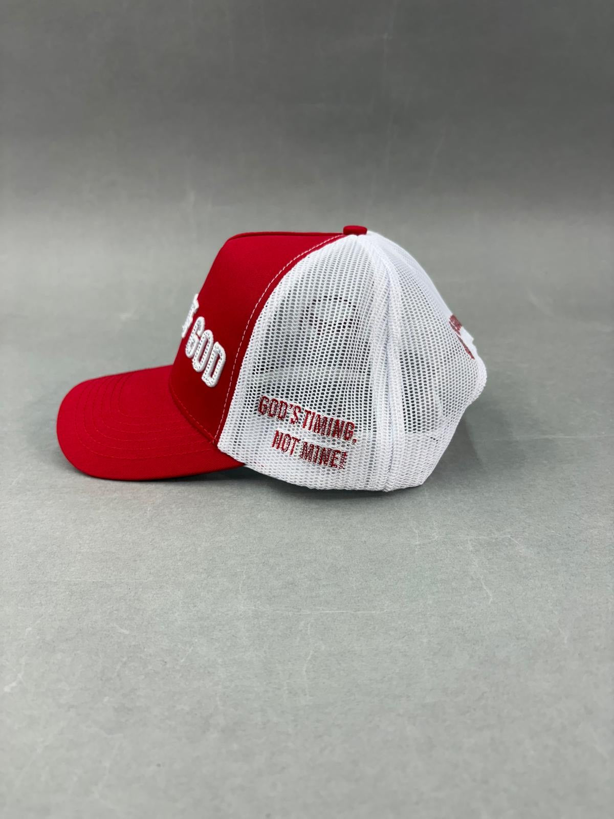 GLORY OF GOD HAT ROJA Y BLANCA