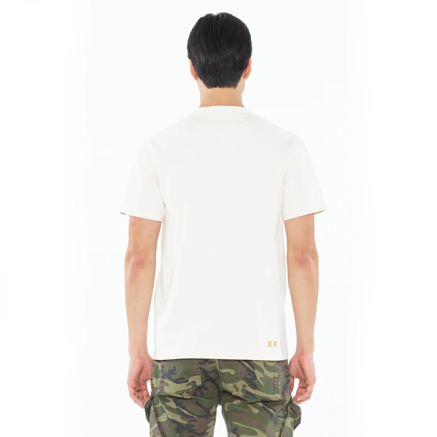 Cult's Heavyweight Short Sleeve Crew Neck Tee "Cuba" in Winter White