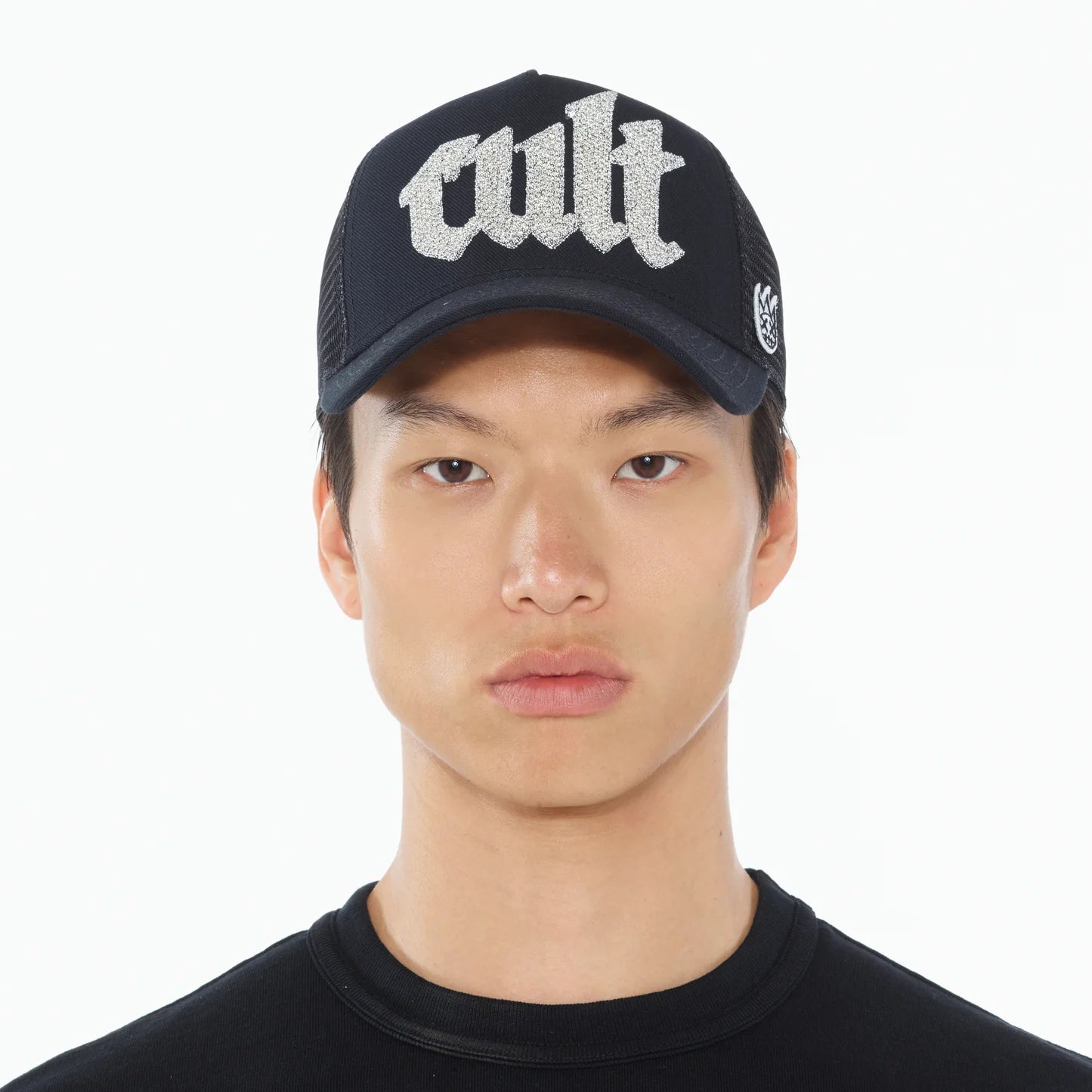 Cult's Crystal Cult Script Logo Hat in Black SKU: 625AC-CH62A-ONE