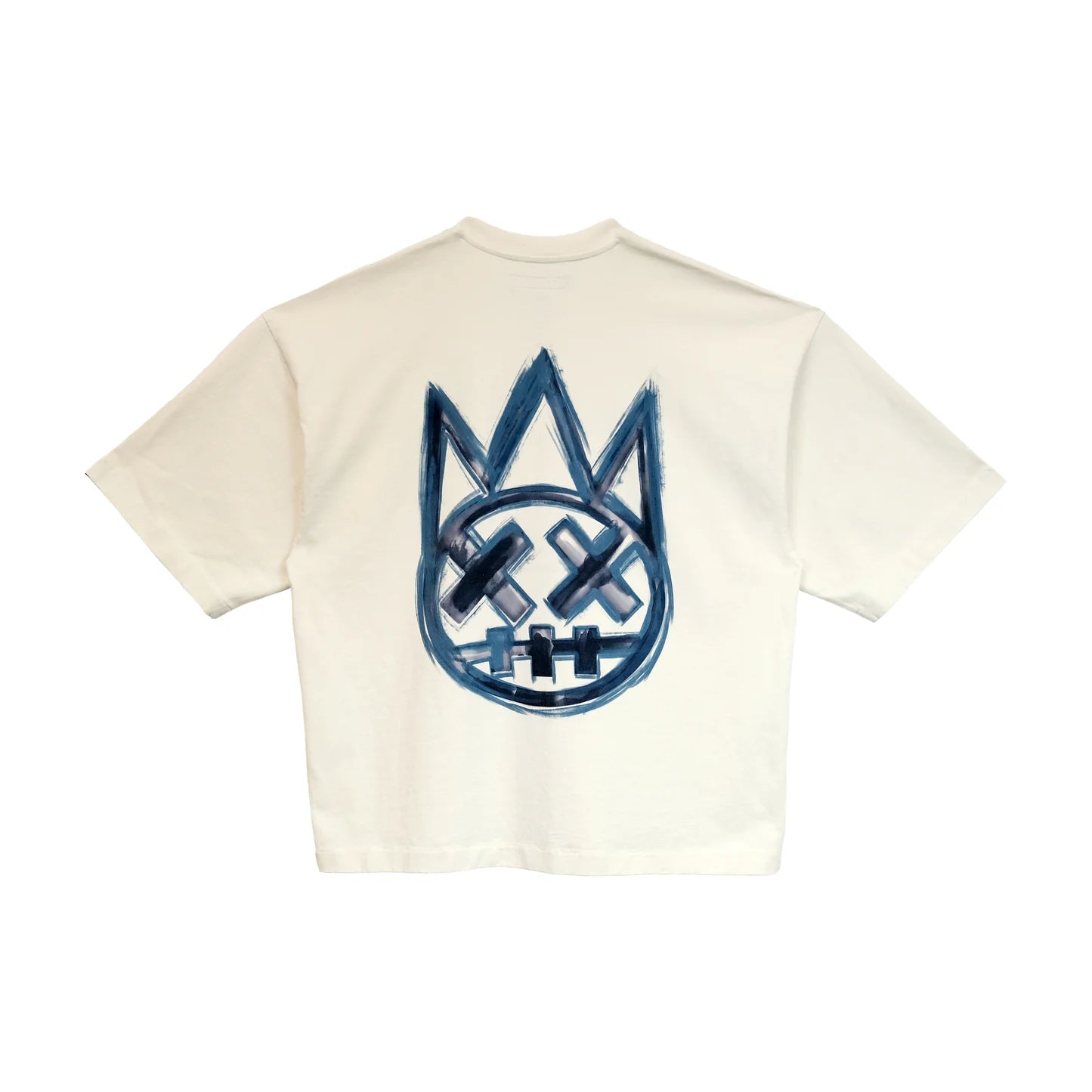 Cult's Oversized Heavyweight Boxy Short Sleeve Crew Neck Tee "Painter" in Winter White 625B10-K36A
