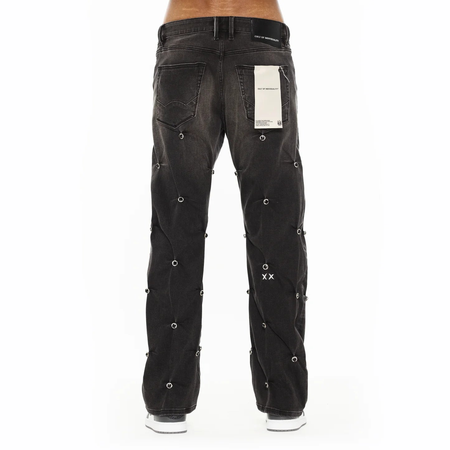 Cult x El Alfa Premium Grunge Baggy 607 Jeans in Darts 625B8-BG97D