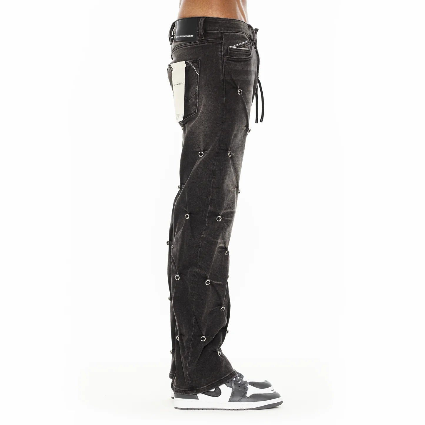 Cult x El Alfa Premium Grunge Baggy 607 Jeans in Darts 625B8-BG97D