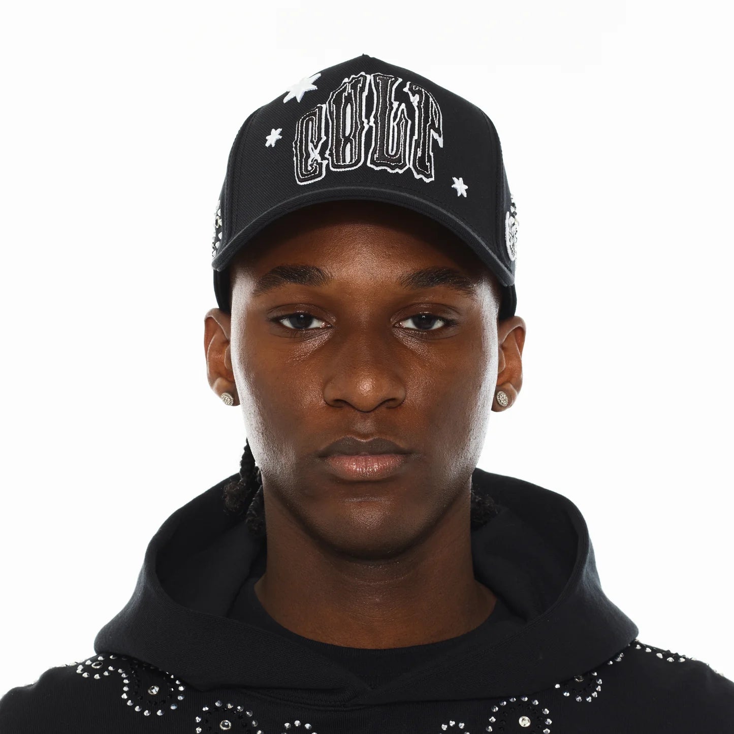 Cult x El Alfa Premium Paisley 5 Panel A Frame Trucker Hat in Black 625B8-CH63A
