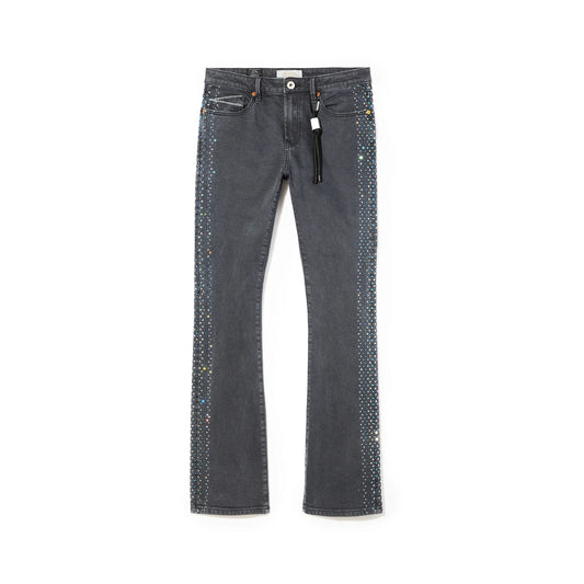 Cult x El Alfa Premium Lenny Bootcut 603 Jeans in Noir  625B8-LB5H