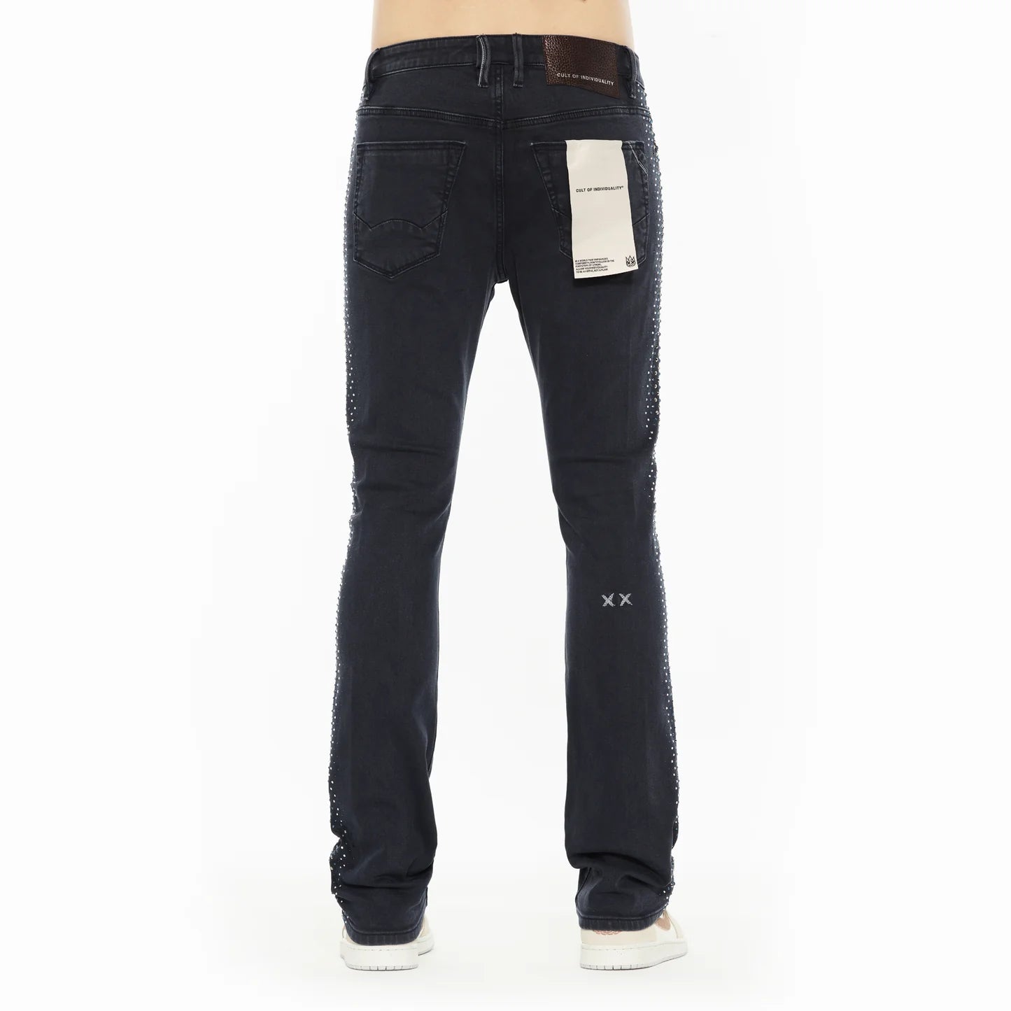 Cult x El Alfa Premium Lenny Bootcut 603 Jeans in Noir 625B8-LB5H