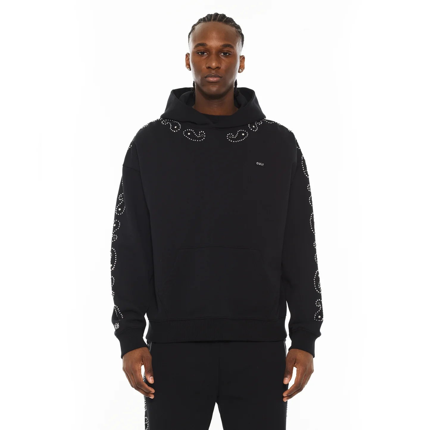 Cult x El Alfa Premium Pullover Novelty Hoody in Paisley 625B8-PH19A
