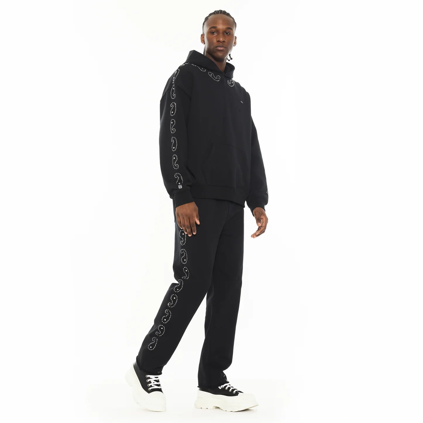 Cult x El Alfa Premium Pullover Novelty Hoody in Paisley 625B8-PH19A