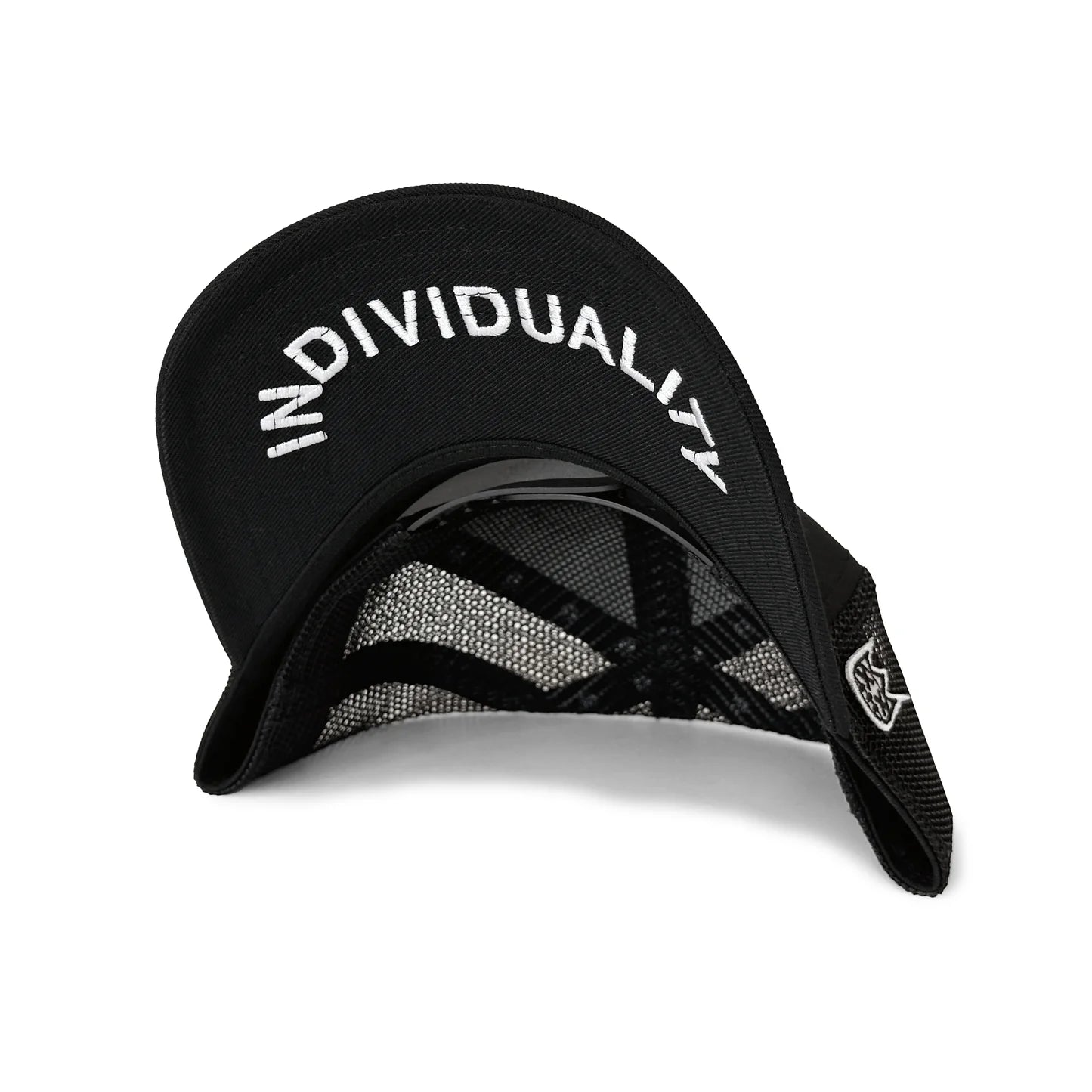 Cult's Crystal Logo Mesh Back Trucker Hat in Black 625BC-CH200A