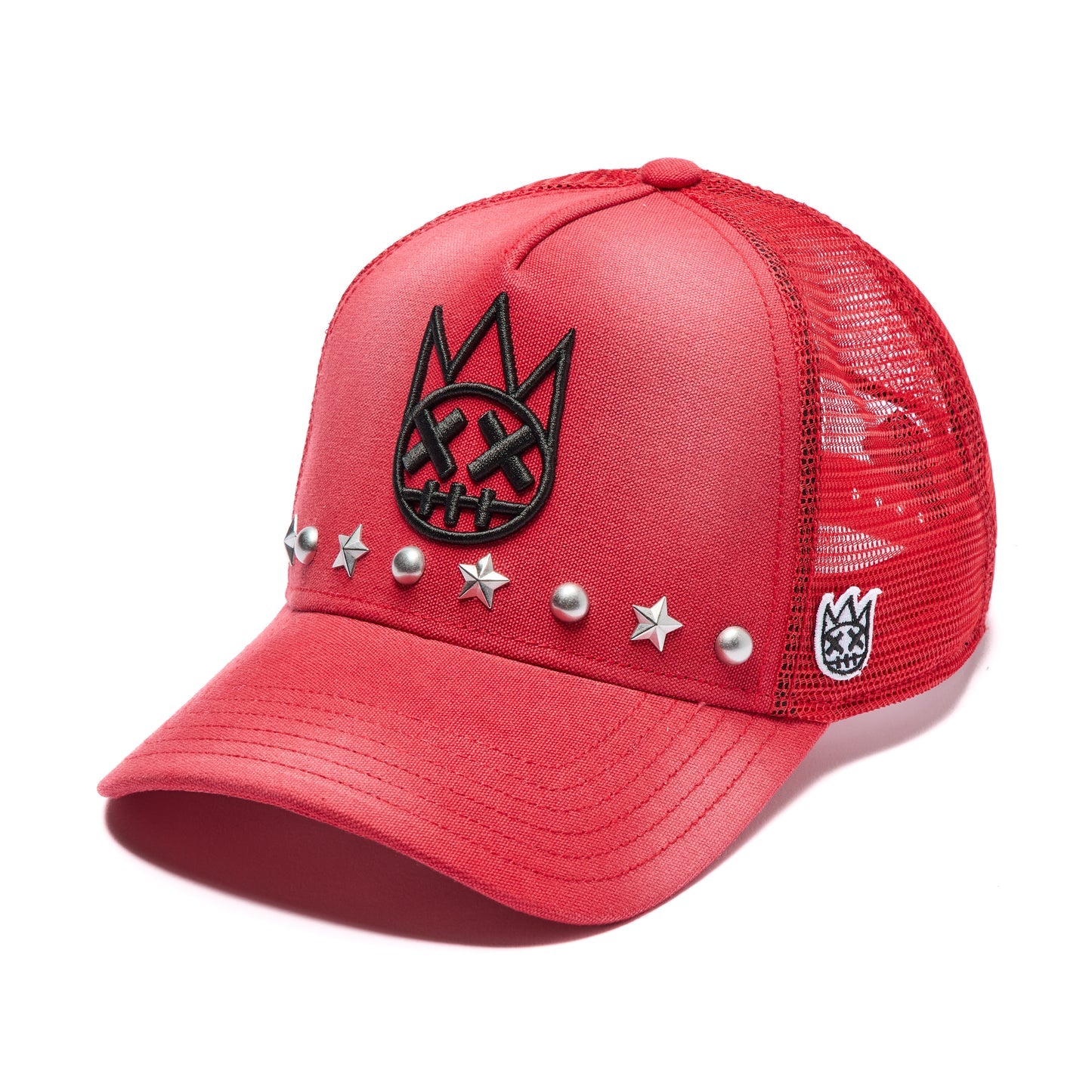 Cult's Mesh Back Trucker Hat "Horseman" In Rococco Red 626AC-CH56A