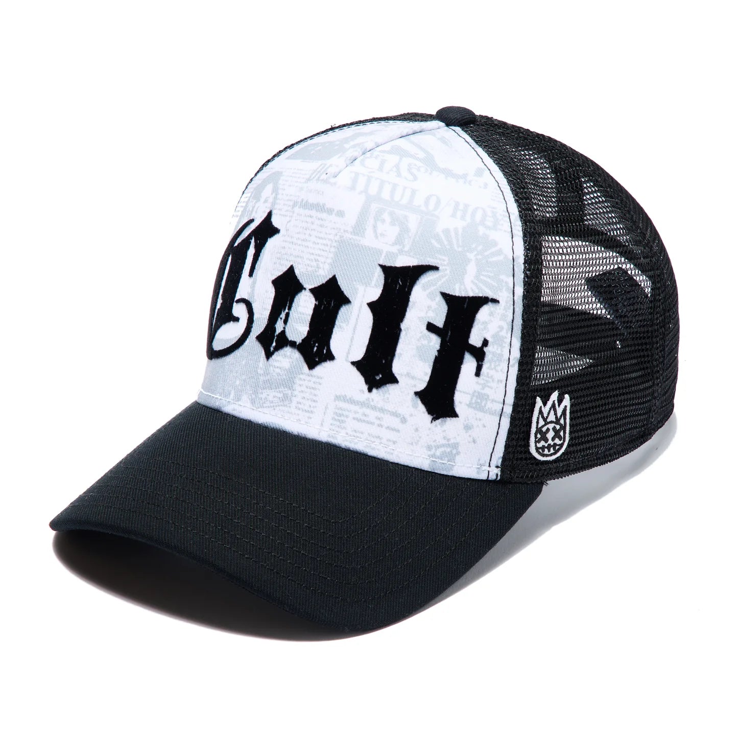 Cult's Mesh Back Trucker Hat "Propaganda" In White 626AC-CH57A