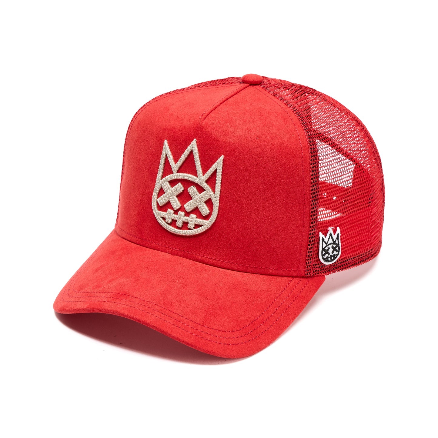 Cult's Logo Mesh Back Trucker Hat In Racing Red 626BC-CH38A