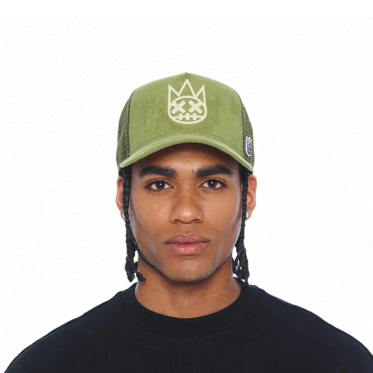 Cult's Logo Mesh Back Trucker Hat In Sphagnum 626BC-CH41A