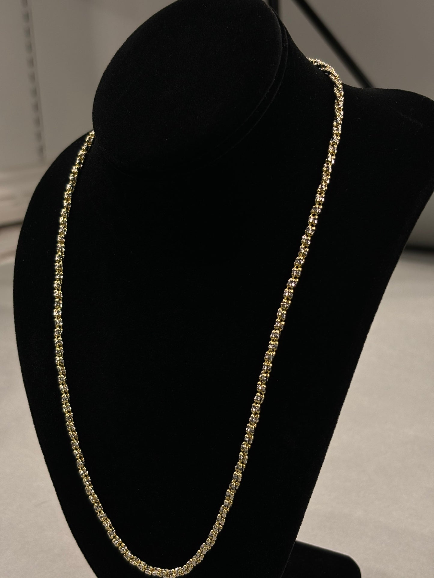 Luxe Gold Box Chain Necklace