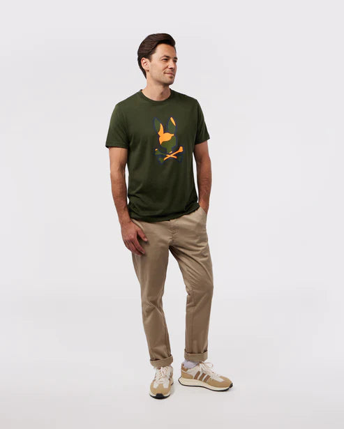 Mens Plano Camo Print Graphic Tee Men's Tees