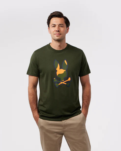 Mens Plano Camo Print Graphic Tee Men's Tees