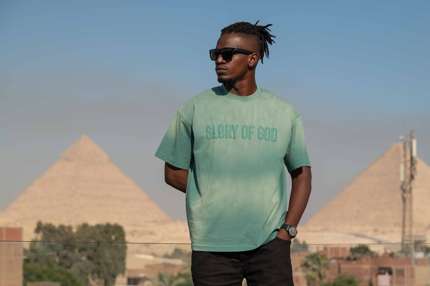 Glory Of God oversized t-shirt - Green