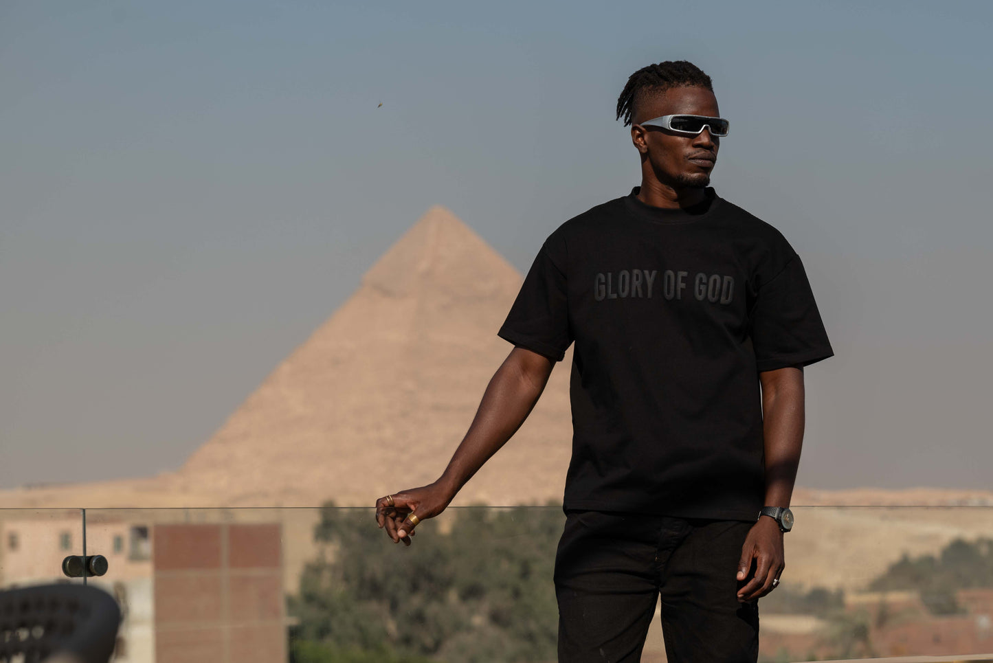 Glory Of God oversized t-shirt - Black