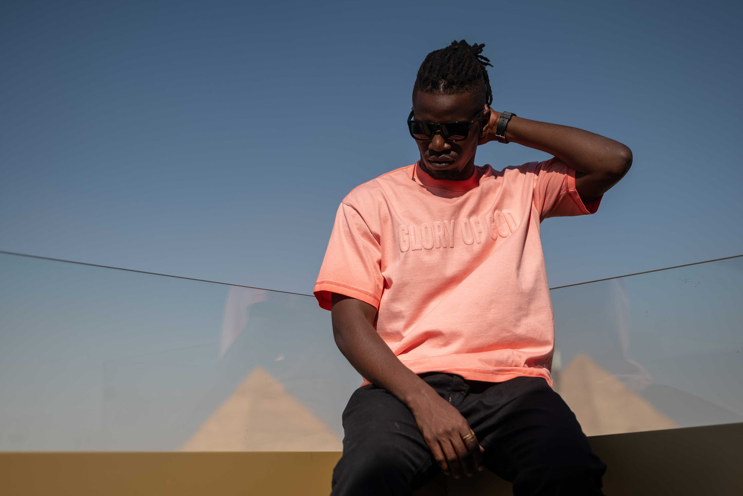 Glory Of God oversized t-shirt - Pink