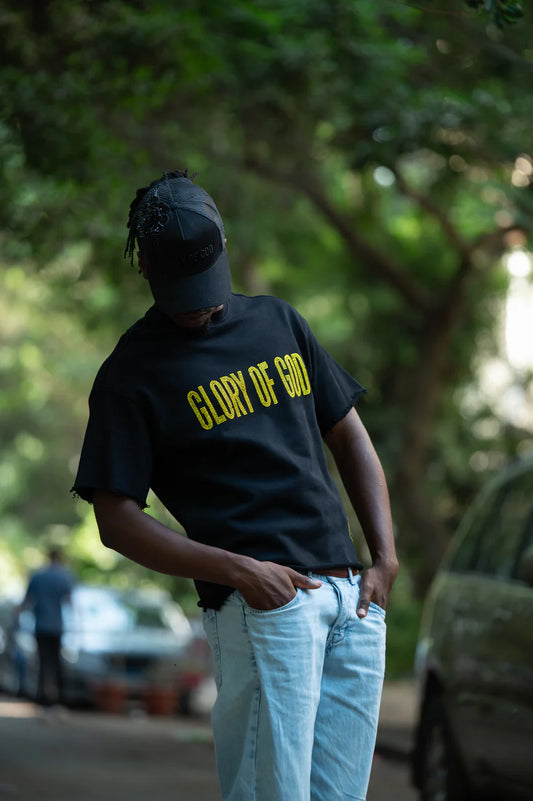 Glory Of God - Yellow and Black Tee Shirt