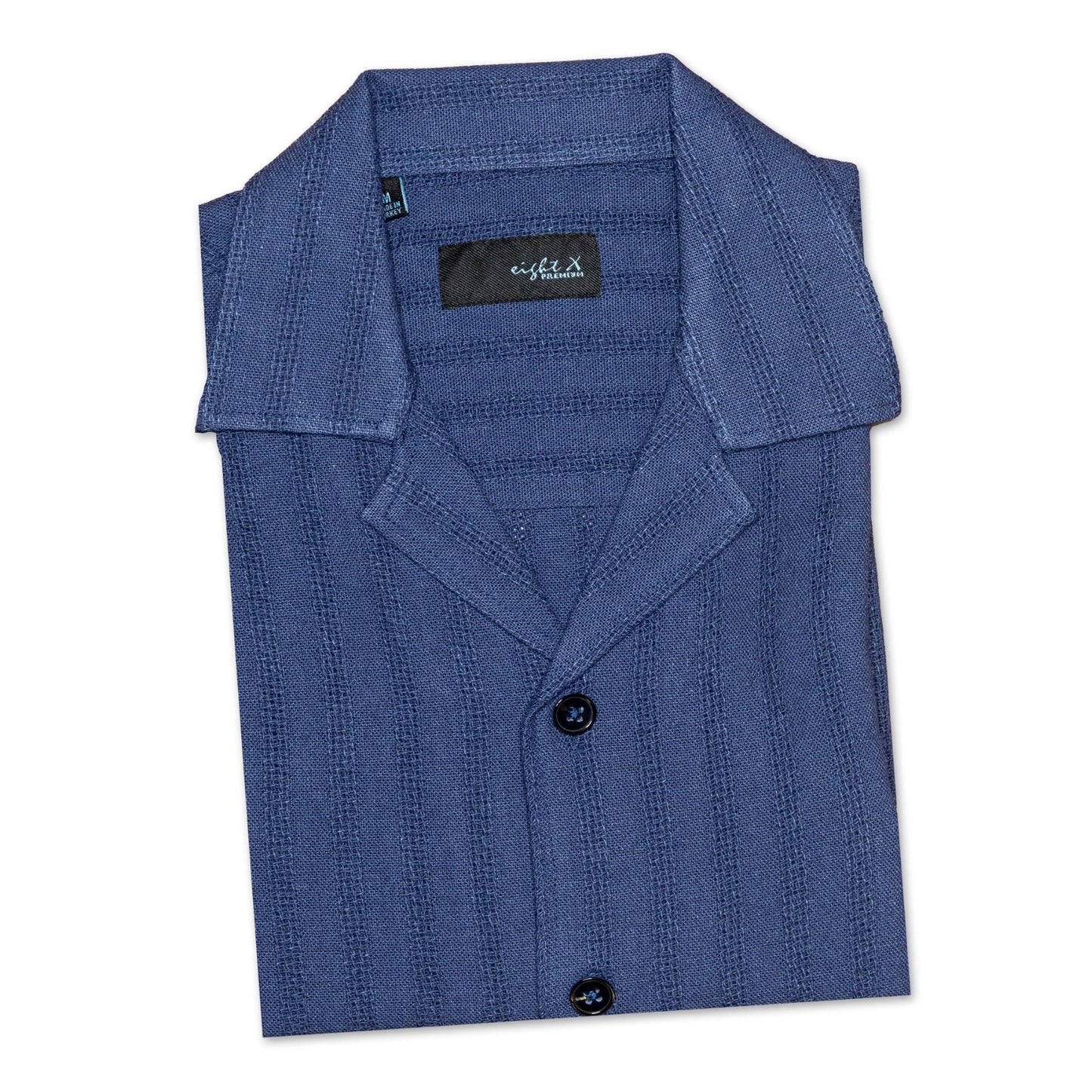 Eight X Summer Breeze Relaxed Fit Short Sleeve Shirt - Navy