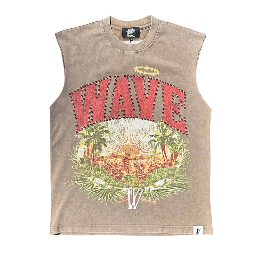 Mr Wave Paradise cutoff shirt