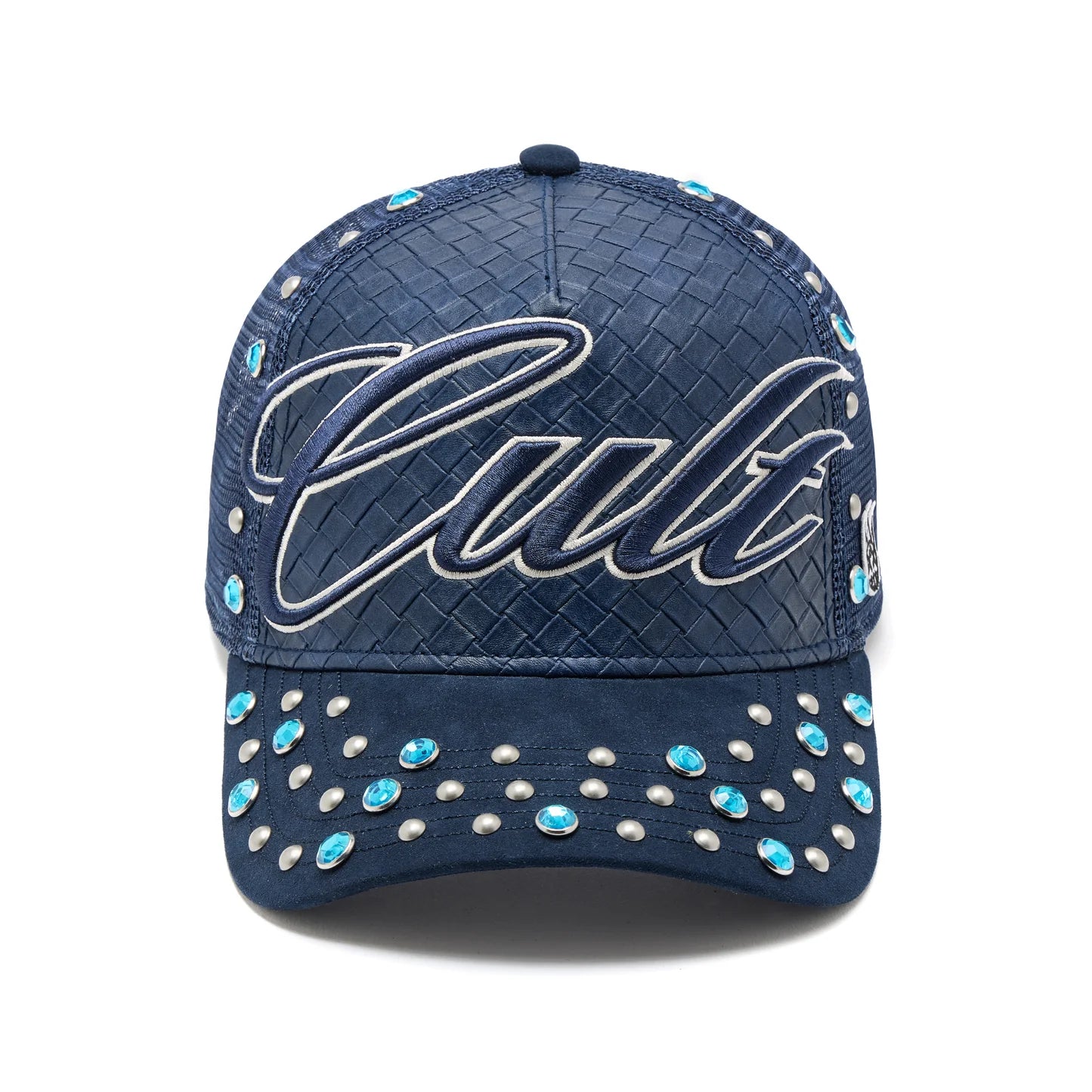 Cult's Mesh Back Trucker Hat "Studs" In Navy 626BC-CH57A