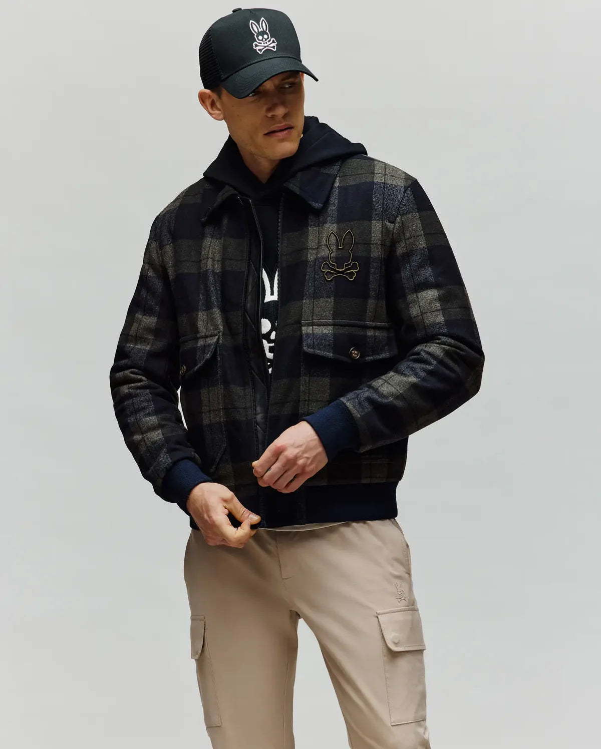 GAVIN PLAID BOMBER JAKED