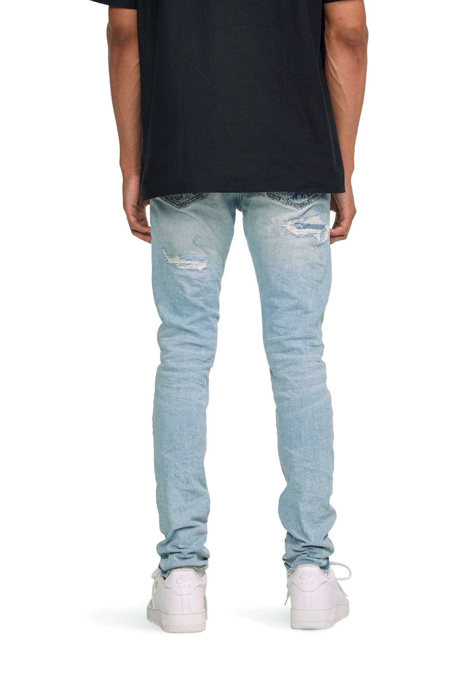 P001 Worn Quilted Destroy Pocket