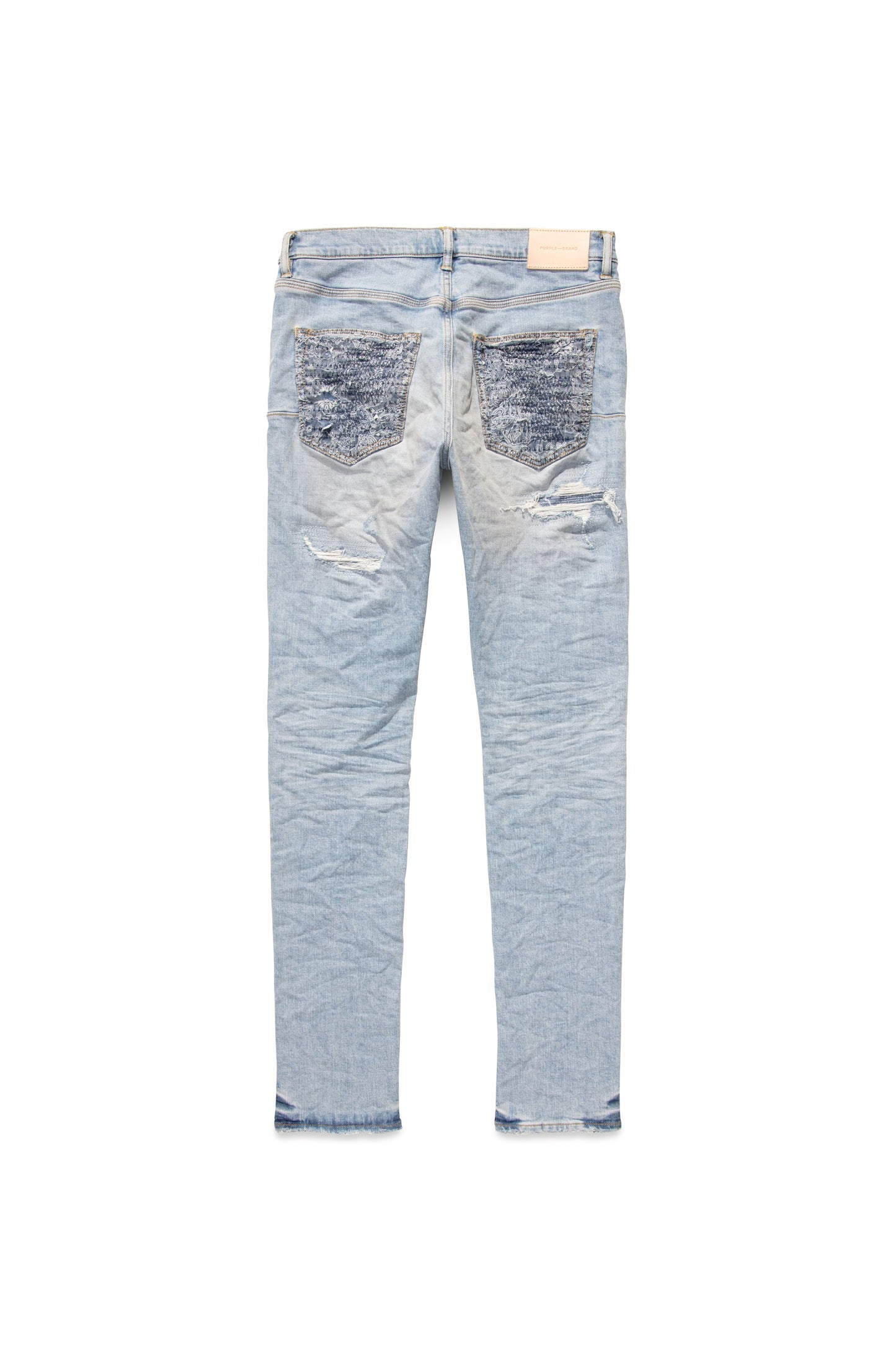 P001 Worn Quilted Destroy Pocket
