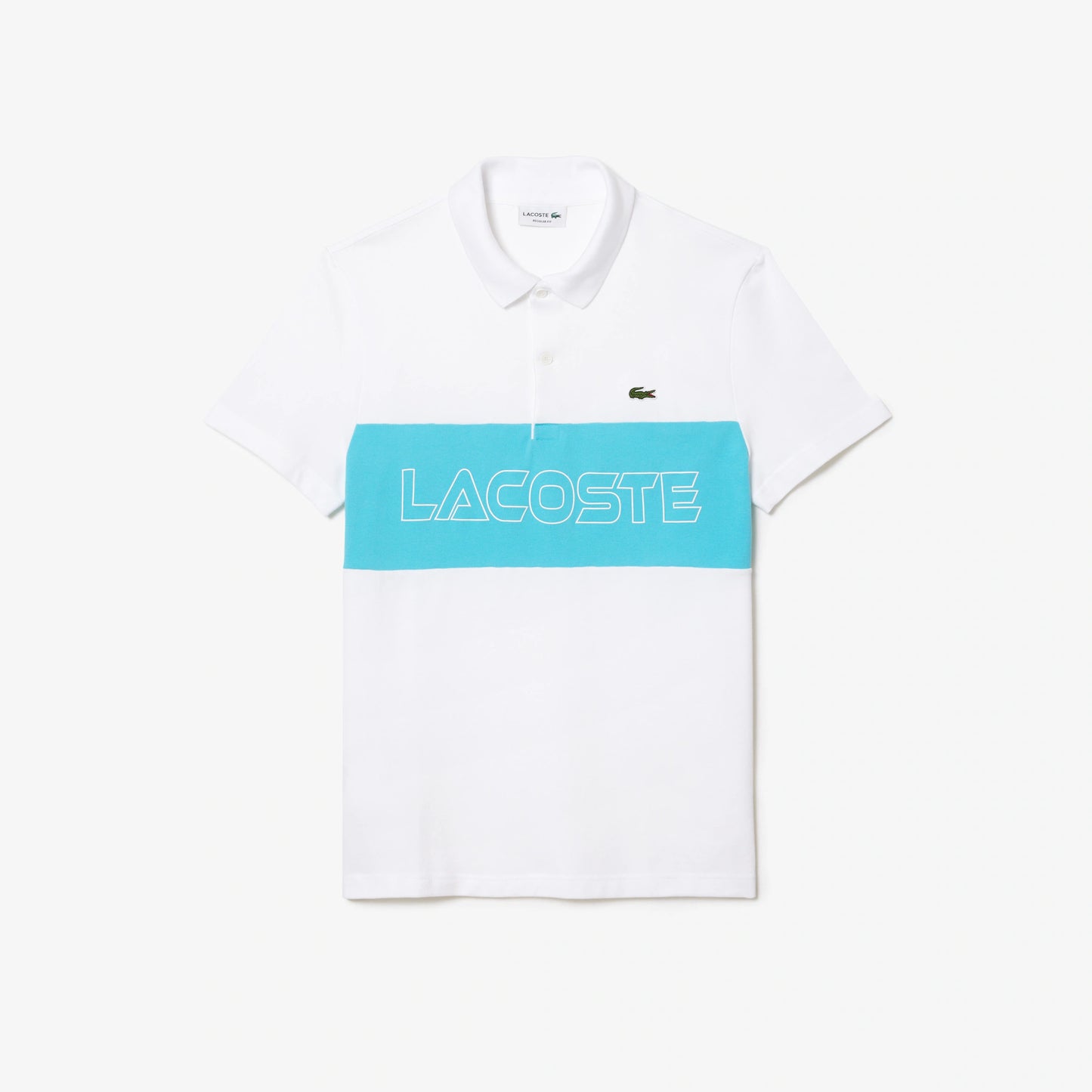 Regular Fit Stretch Piqué Colorblock Polo