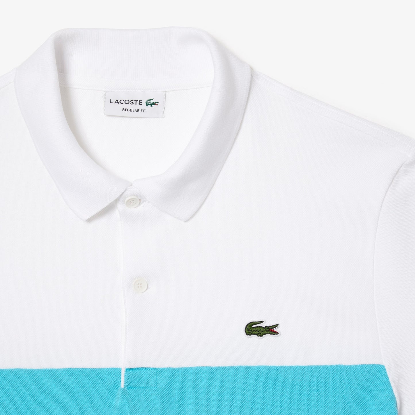 Regular Fit Stretch Piqué Colorblock Polo