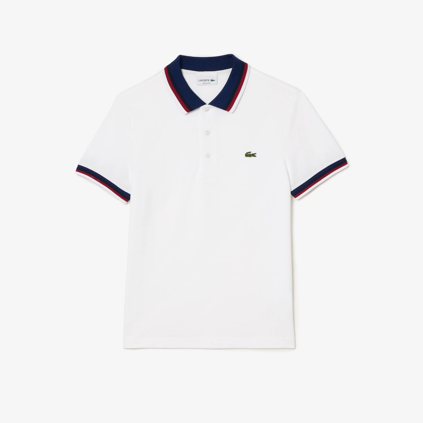 Regular Fit Stretch Cotton Piqué Contrast Collar Polo