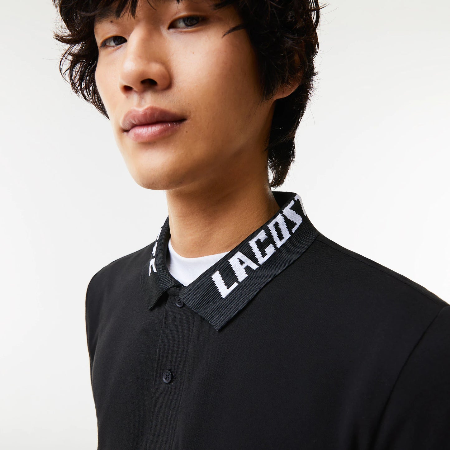 Men's Branded Slim Fit Stretch Piqué Polo
