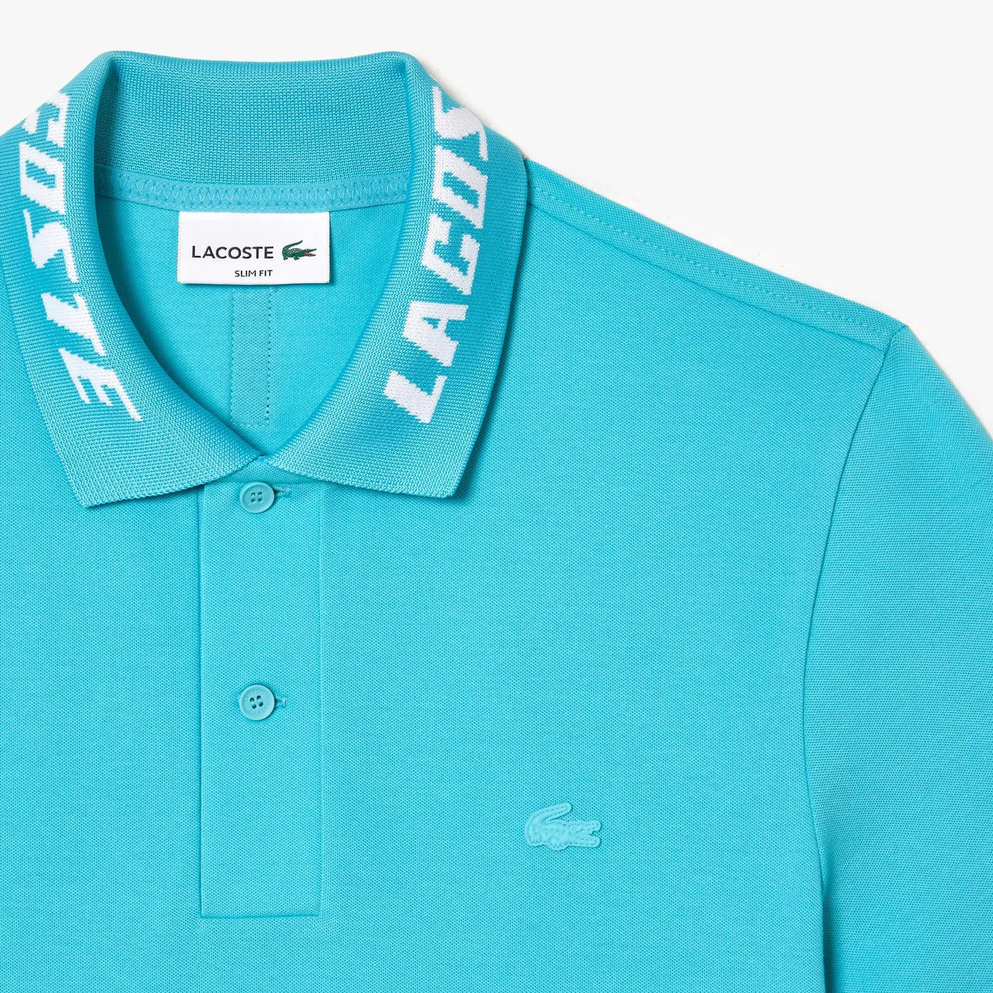Men's Branded Slim Fit Stretch Piqué Polo