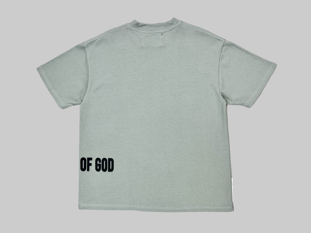 Glory of God Oversized Half Sleeve T-Shirt - Premium Cotton in Seafoam Green