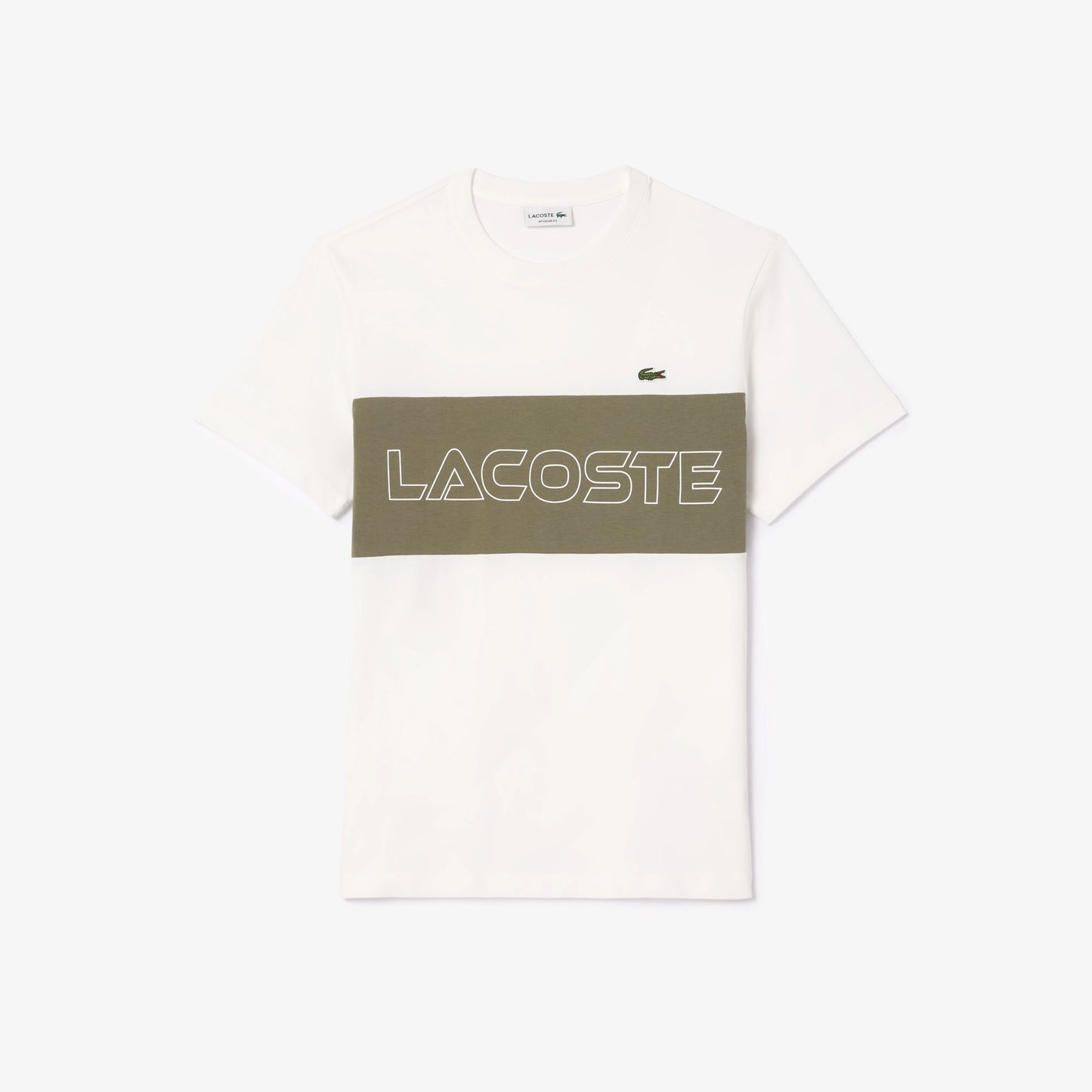Lacoste MEN'S REGULAR FIT PRINTED COLORBLOCK T-SHIRT