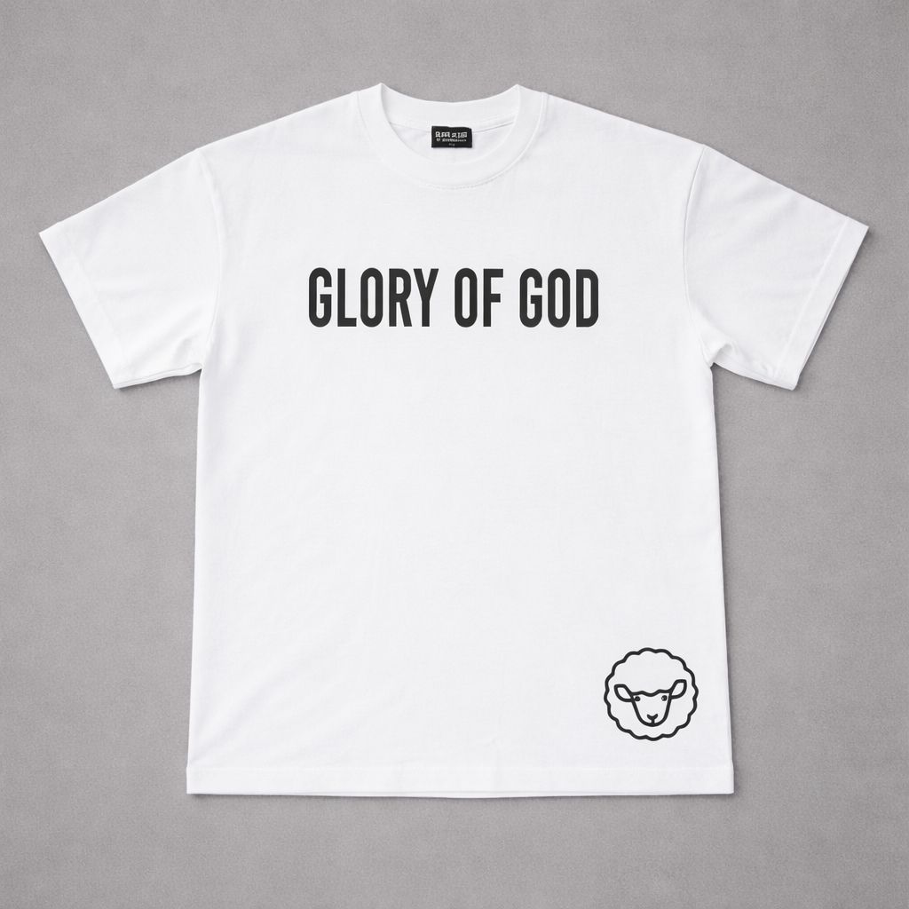 Glory of god tshirt white and black