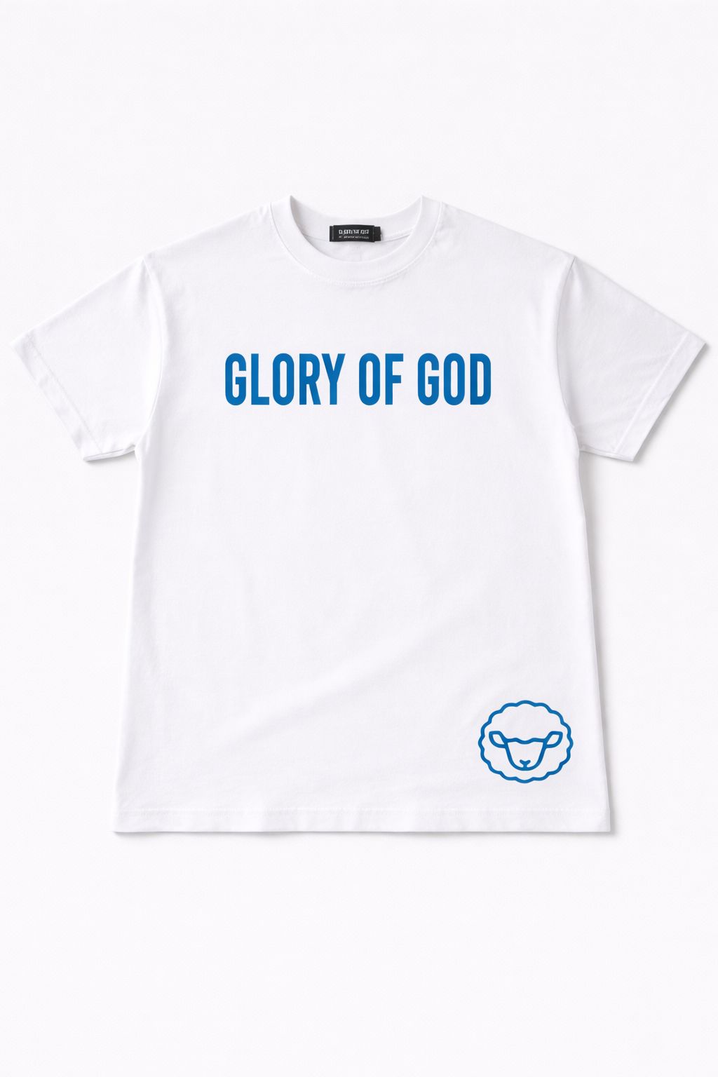 Glory of God Tshirt white and blue