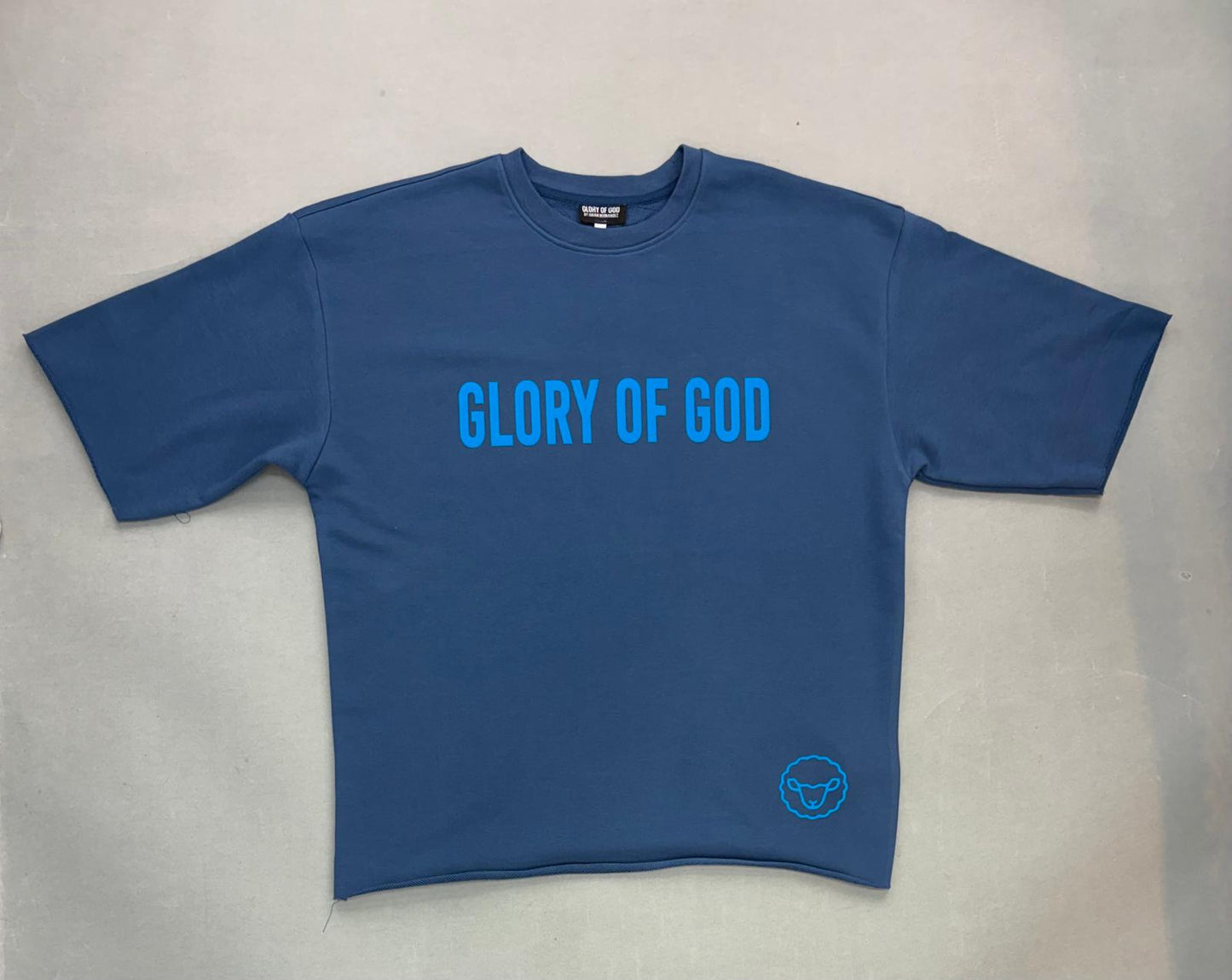 GLORY OF GOD TSHIRT BLUE STEEL