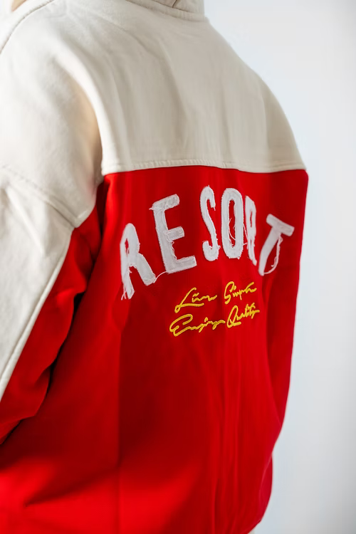 MW-1003 Distressed Wave (Red) Zip Hoodie