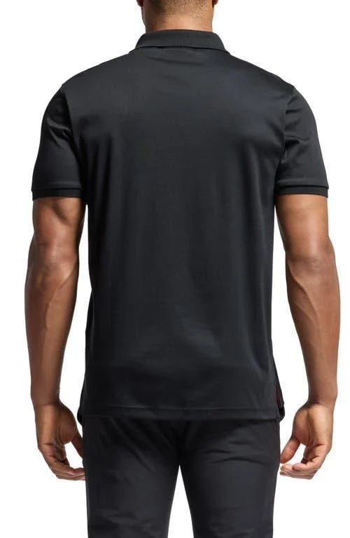 ALMA PIMA INTERLOCK POLO BLACK