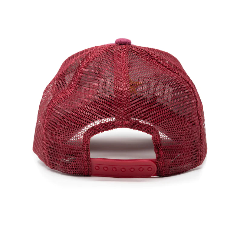 CROSS" BURGUNDY TRUCKER HAT UNISEX