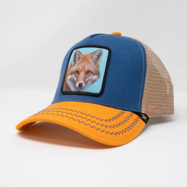 GOLD STAR HAT - FOX 3 TONE TRUCKER HAT