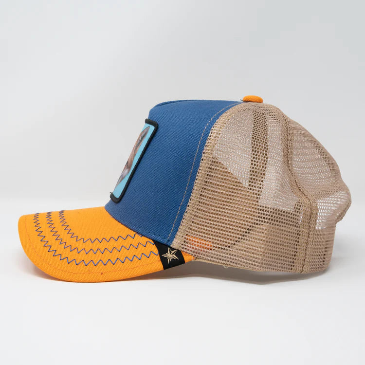 GOLD STAR HAT - FOX 3 TONE TRUCKER HAT