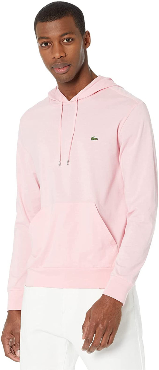 Lacoste Mens Long Sleeve Hooded Jersey Cotton T-Shirt Hoodie