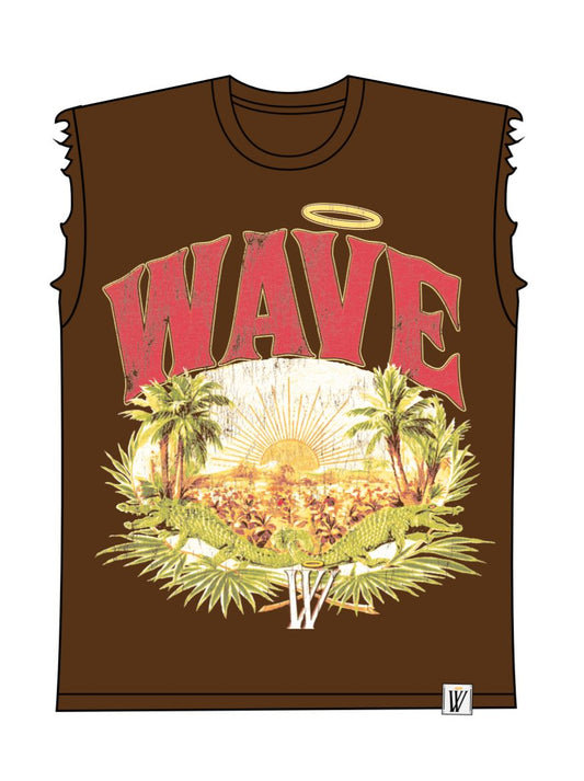 Mr Wave Paradise cutoff shirt