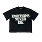 MIDEX EMOTION / Black ‘End’ Rhinestone Tee