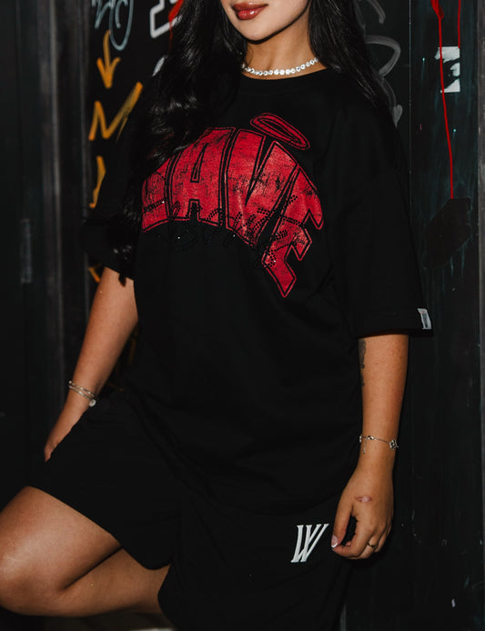 WAVE RESORT  BLACK AND RED