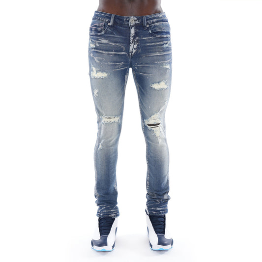 PUNK SUPER SKINNY IN BLUE STREAK